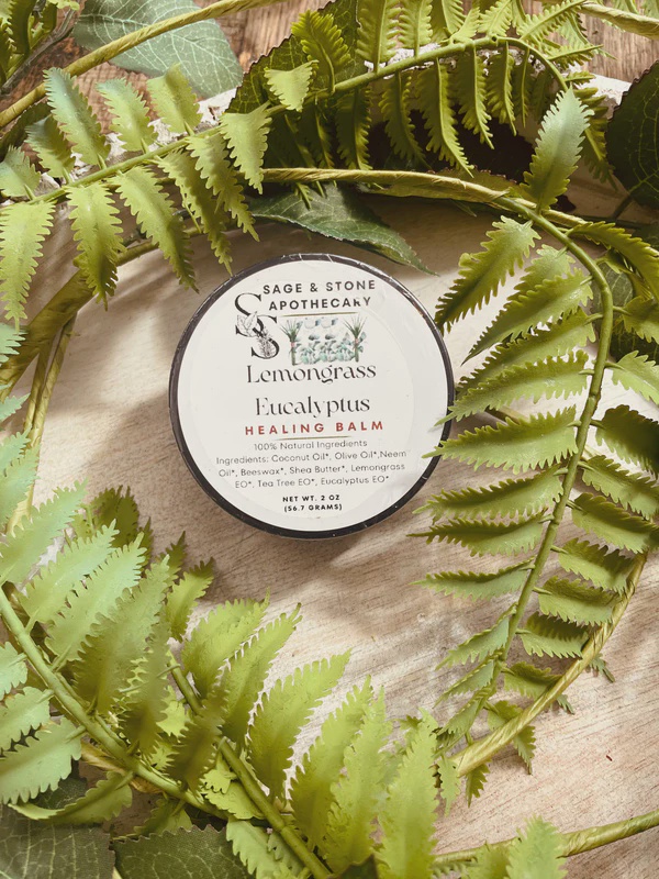 SAGE & STONE APOTHECARY-TOPICALS / LEMONGRASS EUCALYPTUS HEALING BALM 2oz